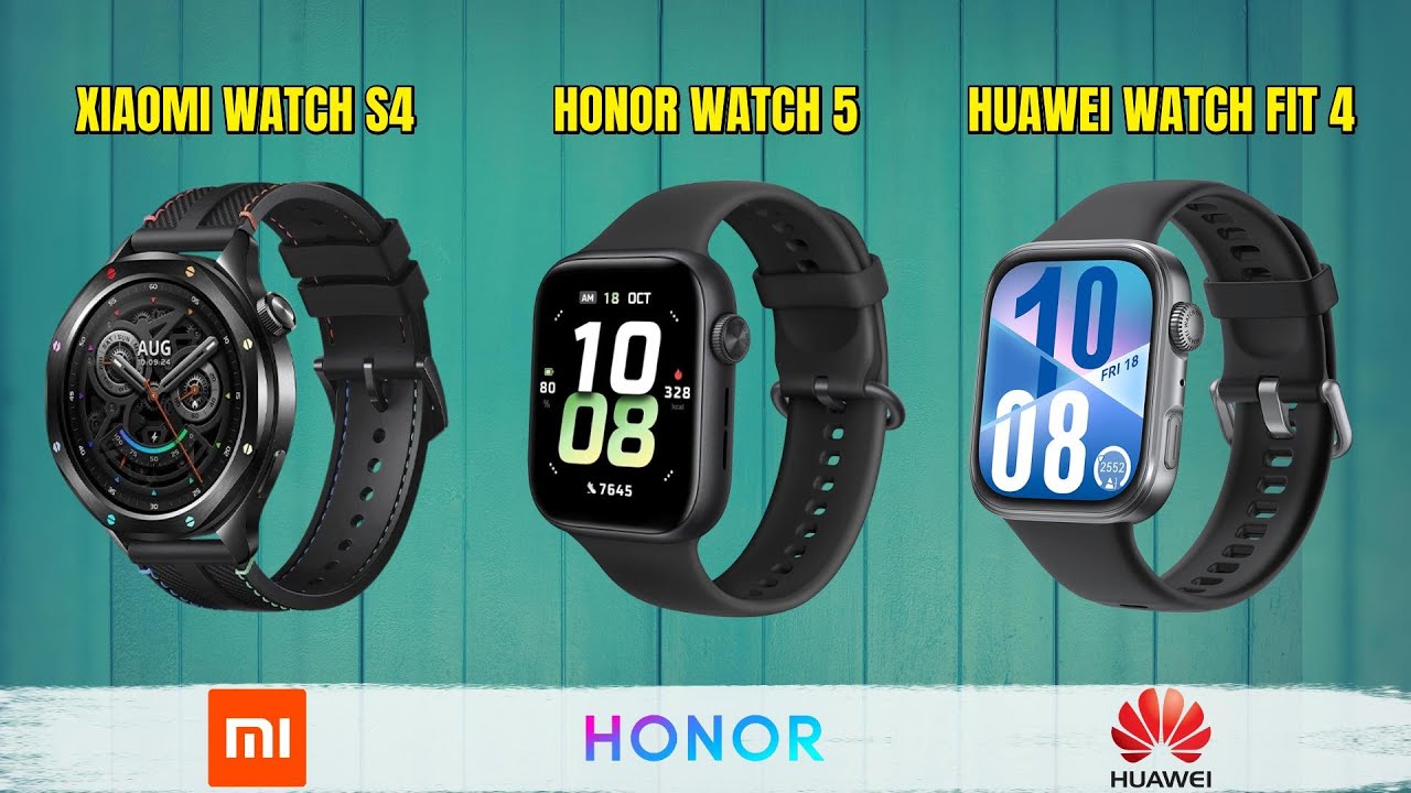 Xiaomi Watch S4 Vs Honor Watch 5 Vs Huawei Watch Fit 4 | Full Comparison |