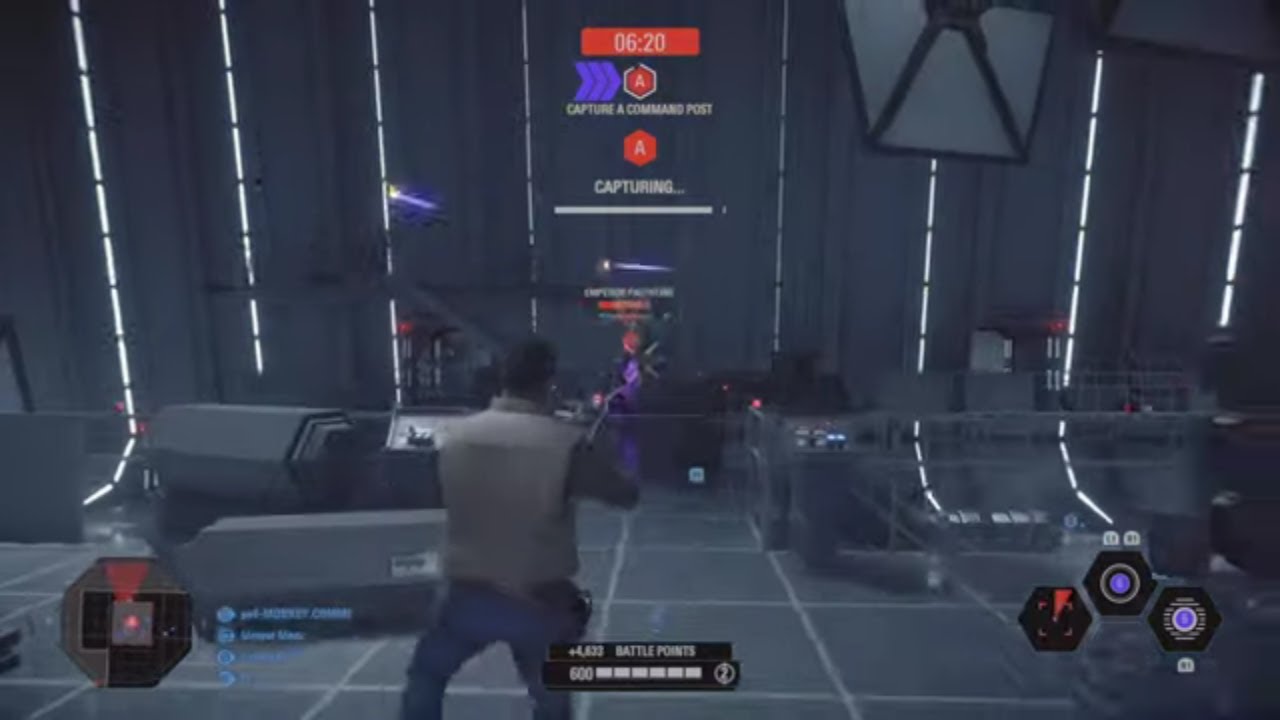 Star Wars Battlefront II Finn Resistance Hero I.A. Attack Mission Custom HUD Star Killer Base