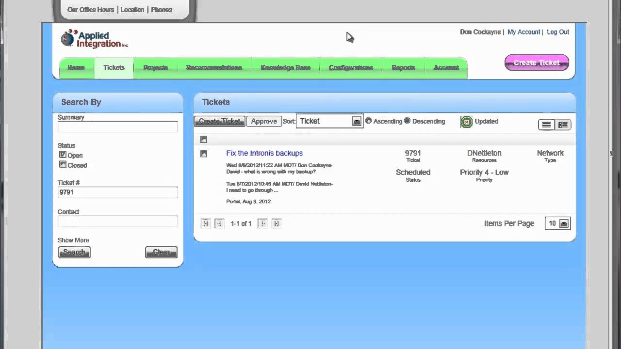 Tutorial AI01 - Call Tracking New Ticket