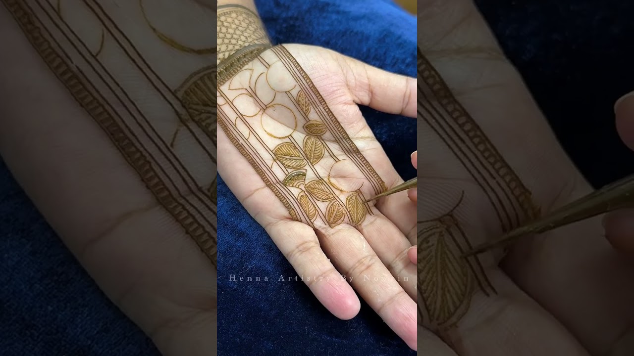 Lower hand henna design || হাতের তালুতে ইউনিক ডিজাইন 
