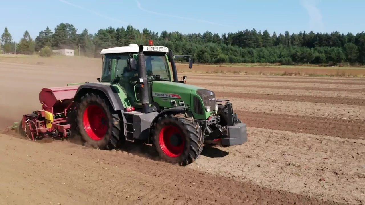 Siew żyta hybrydowego! Fendt 712 w polu!