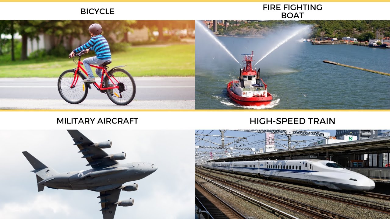 100 Vehicles Name In English - Transport Vehicles For Toddlers - Air Land Water Vehicle Pictures