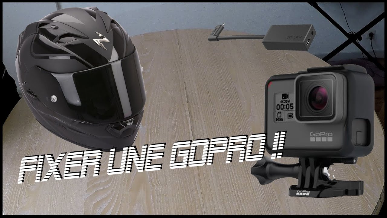 Installer une gopro à l'avant d'un casque