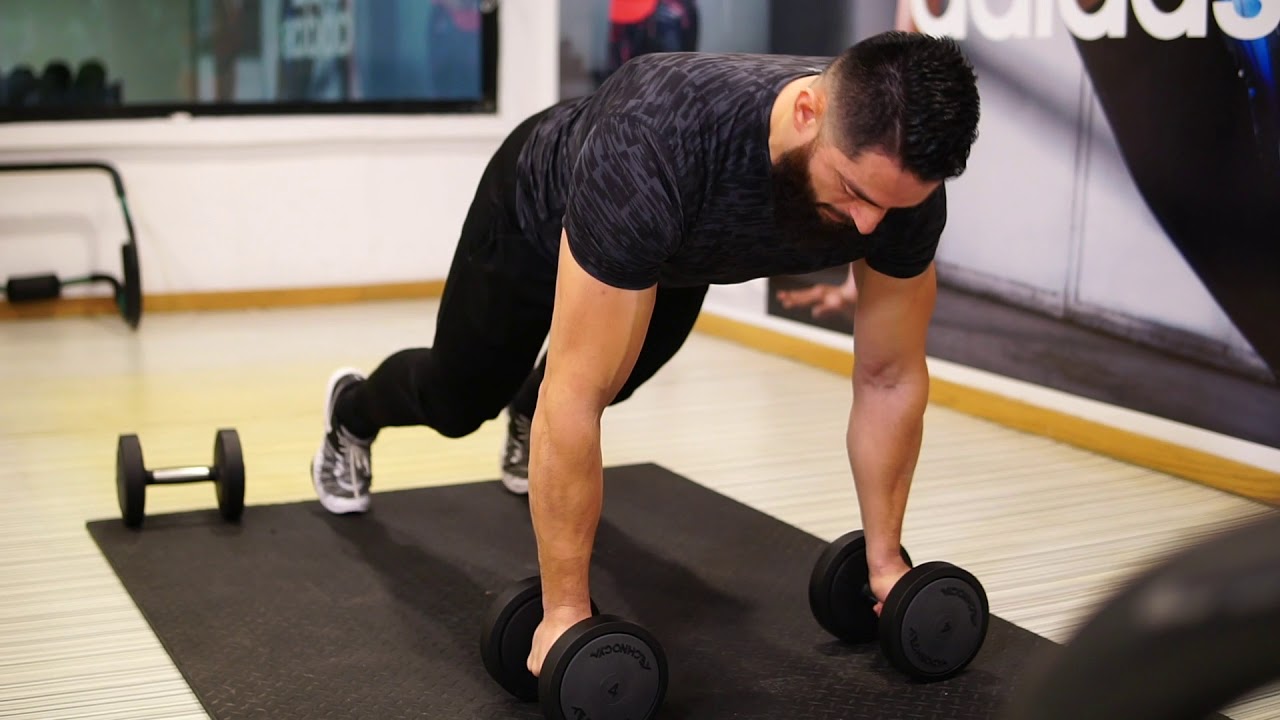 RUTINA DE CROSSFIT CON MANCUERNAS