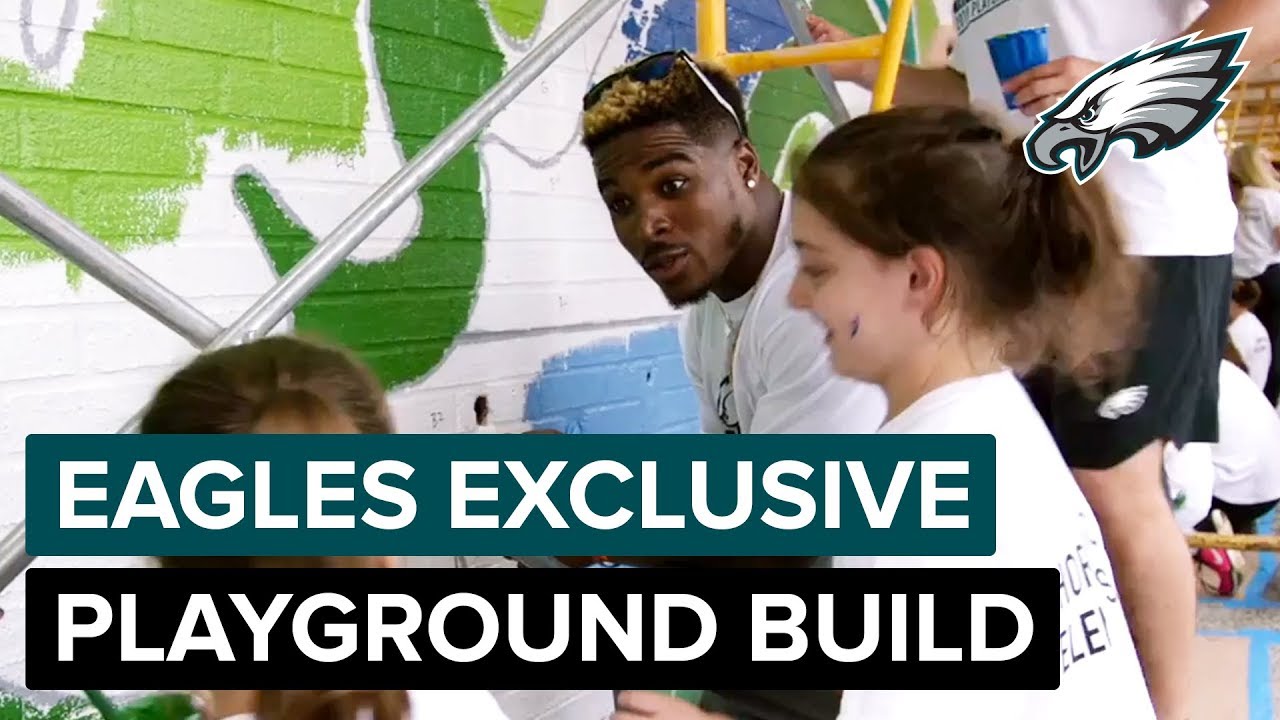 Eagles Exclusive: 2018 Playground Build | Philadelphia Eagles