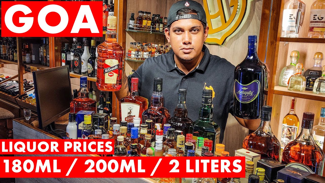 GOA | Liquor Prices - 2021 | 180ml / 200ml / 2 Liters | Whiskey, Vodka, Rum | Biggest Collection |