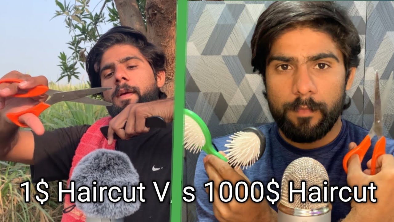 $1 Haircut V/s $1000 Haircut |ASMR|