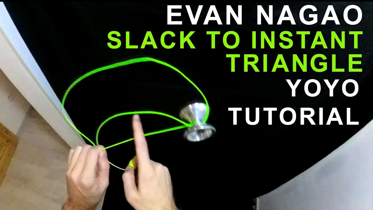 Evan Nagao tutorial - Slack catch to instant triangle yoyo trick
