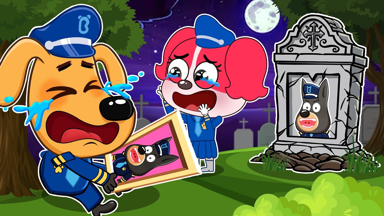GOODBYE Dobbie?! R.I.P Dobbie | Sheriff Labrador And Papillon SAD STORY |⚡Labrador Cartoon Story