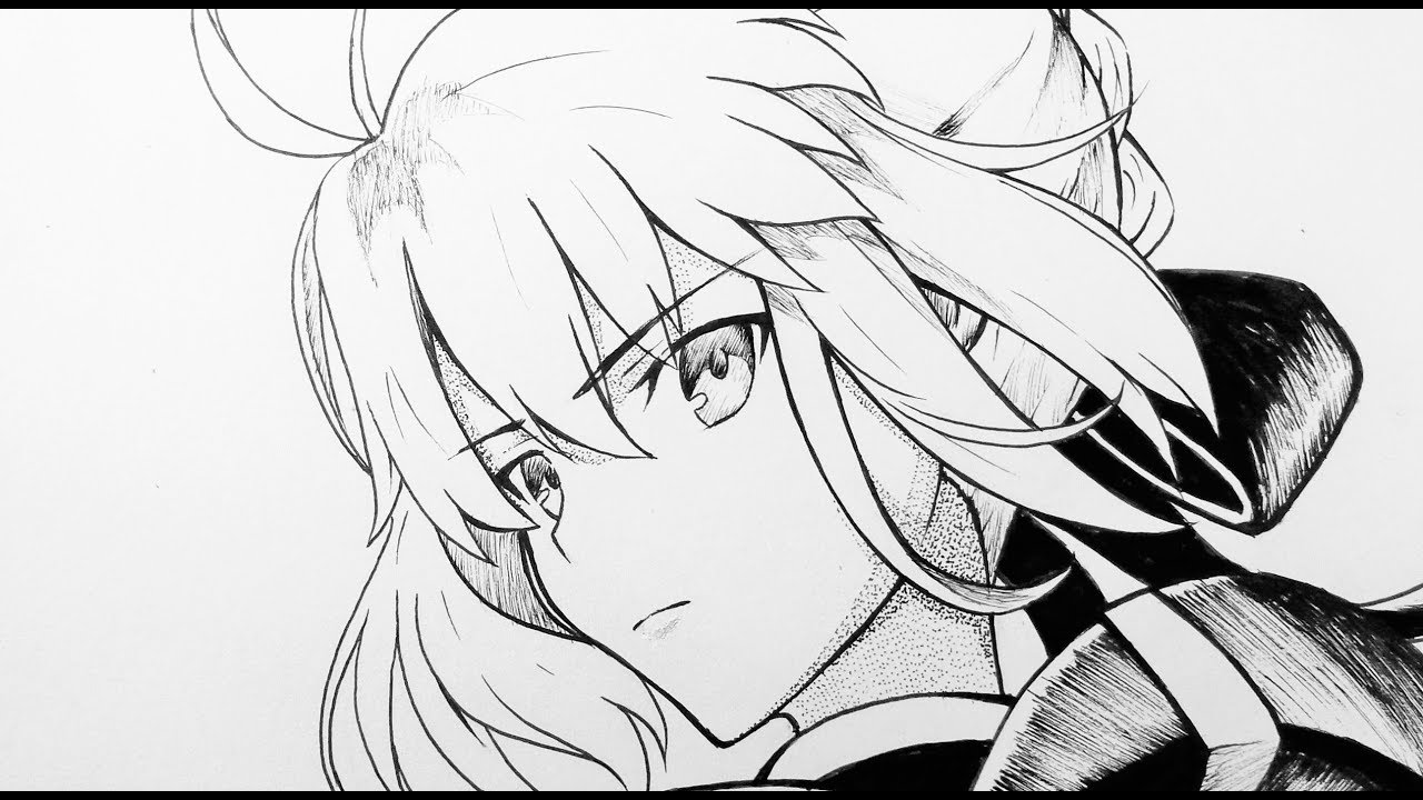 How To Draw Saber Step by step [Fate/Stay Night: UBW]