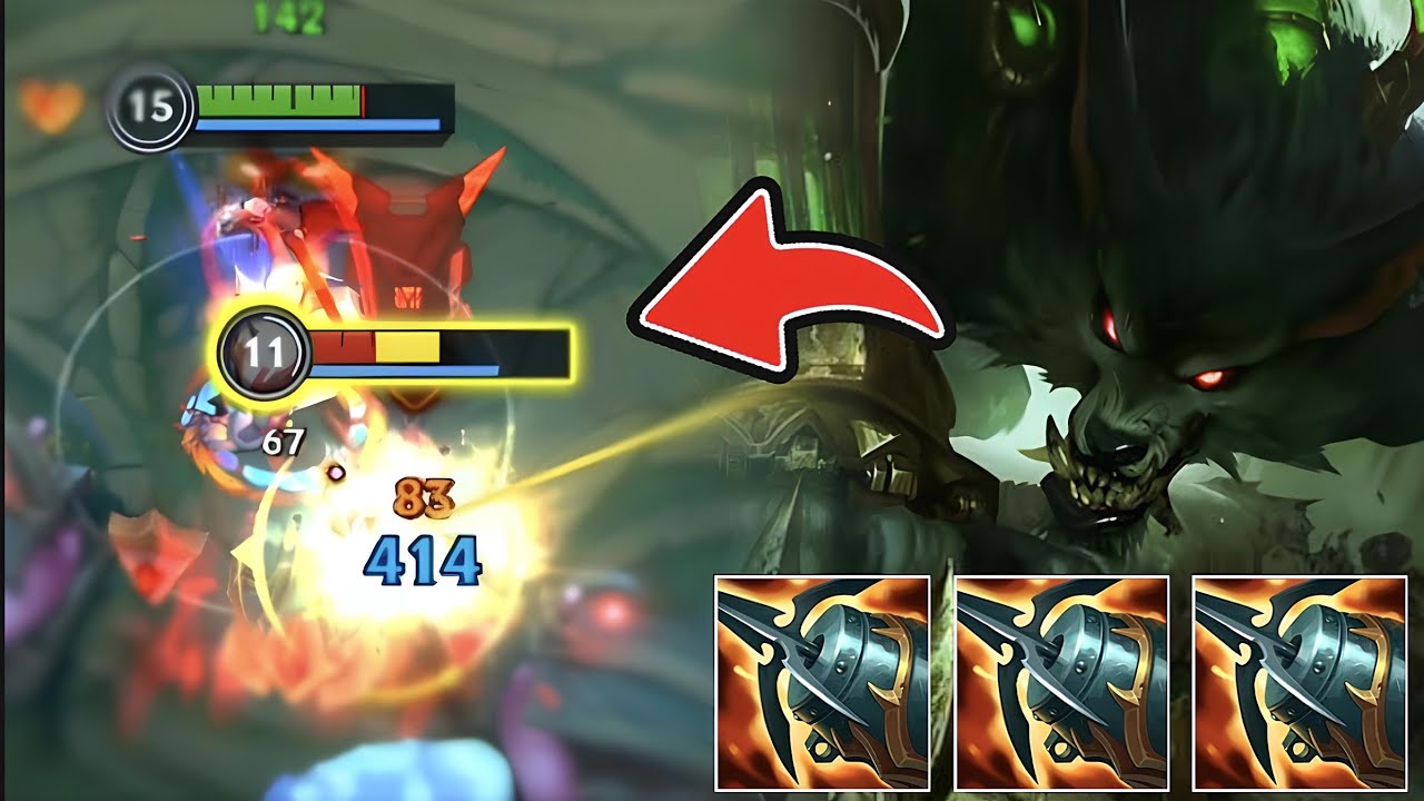 Wild Rift: KRAKEN WARWICK ONE-SHOTS WITH ULT!!