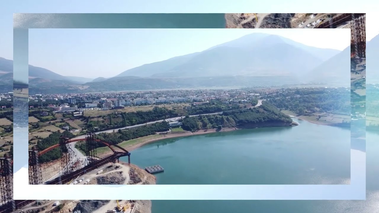 Kukes city and new bridge