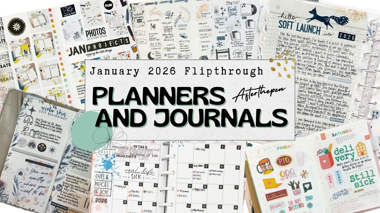 January 2026 Flip-Through: Planners and Journals