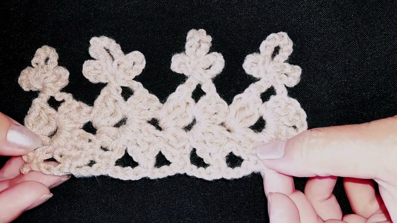 PUNTILLA A CROCHET ,SÓLO 2 HILERAS