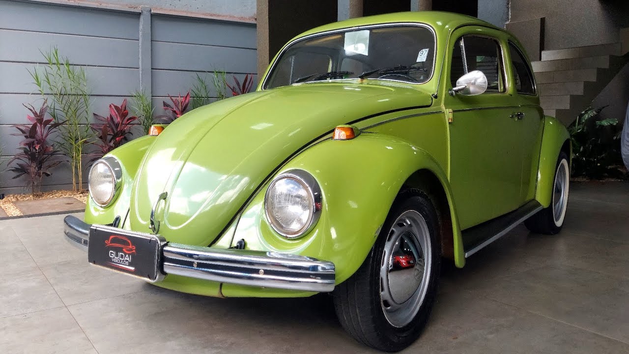 Fusca Standard 1973 1600 Carbura&ccedil;&atilde;o Dupla Na Bel&iacute;ssima Cor Verde Hippie
