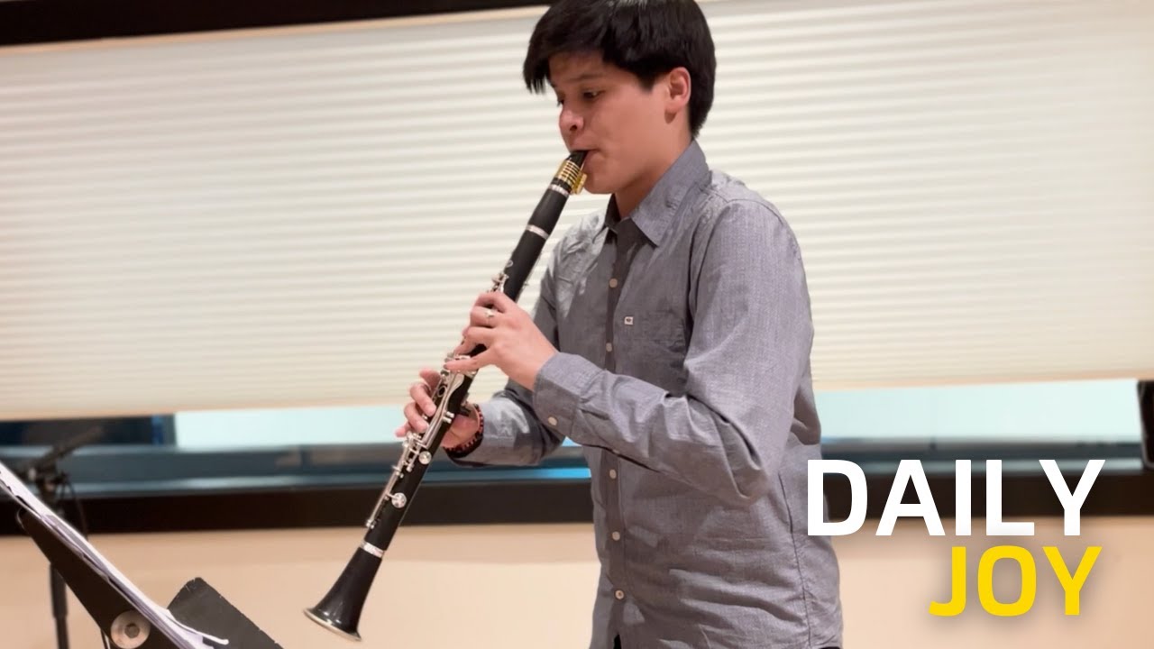 Sonatina for Clarinet and Piano performed by Joaquín Chávez! | Daily Joy