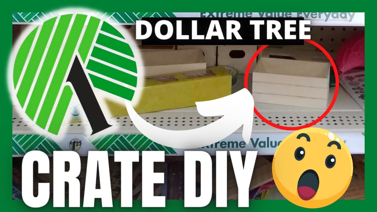 GRAB THESE CRATES FROM DOLLAR TREE FOR THIS AMAZING HIGH END DIY