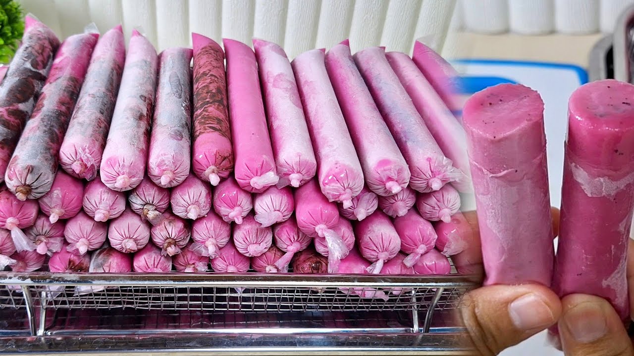 ENAK BANGET, LEMBUT SEPERTI ES KRIM ‼️ RESEP ES LILIN /ES MAMBO BUAH NAGA