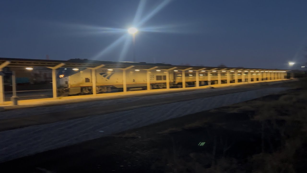 PO89-11 NY NY to Savannah GA pulling into Florence SC Amtrak Station 