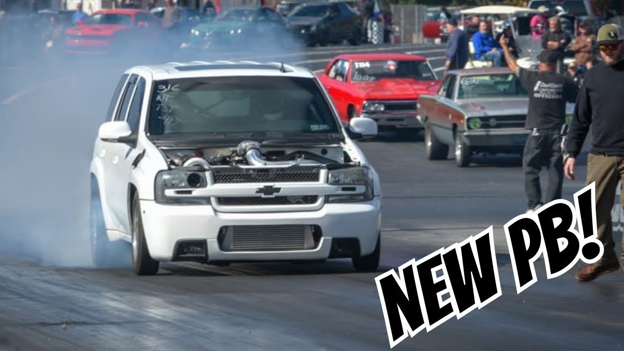 Can a 4200lb Trailblazer Go THIS Fast? New PB at Cecil County Dragway!