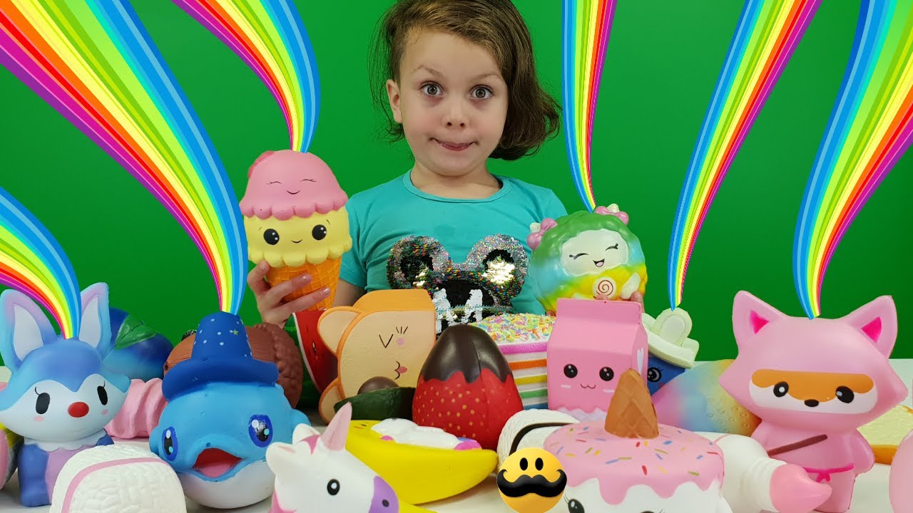 Melody ville visa sina Squishys, igen! Lekolär-tuben Swedish