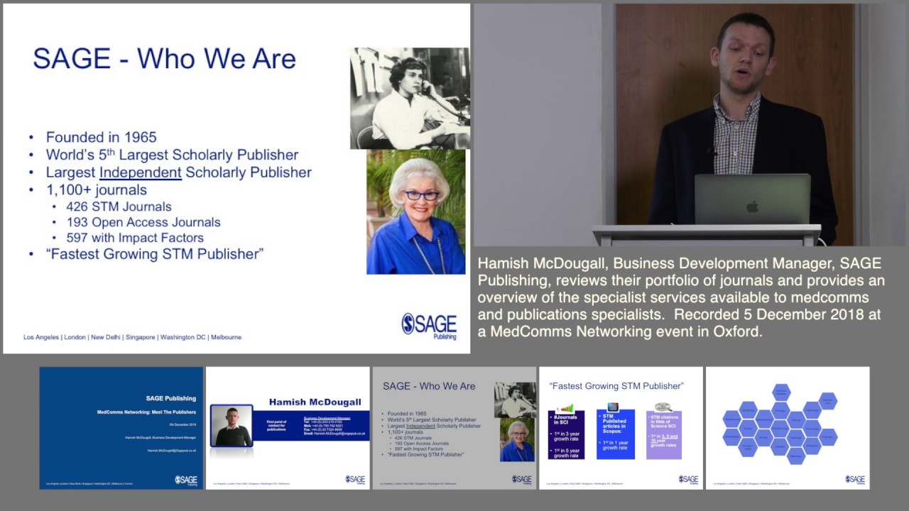 SAGE Publishing: Portfolio and services for medcomms