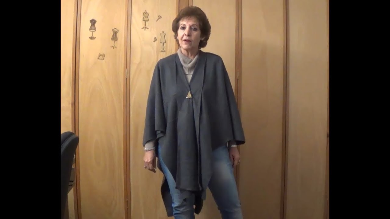 Como hacer un Chal para dama en 15 minutos  !!! sin patrón!!