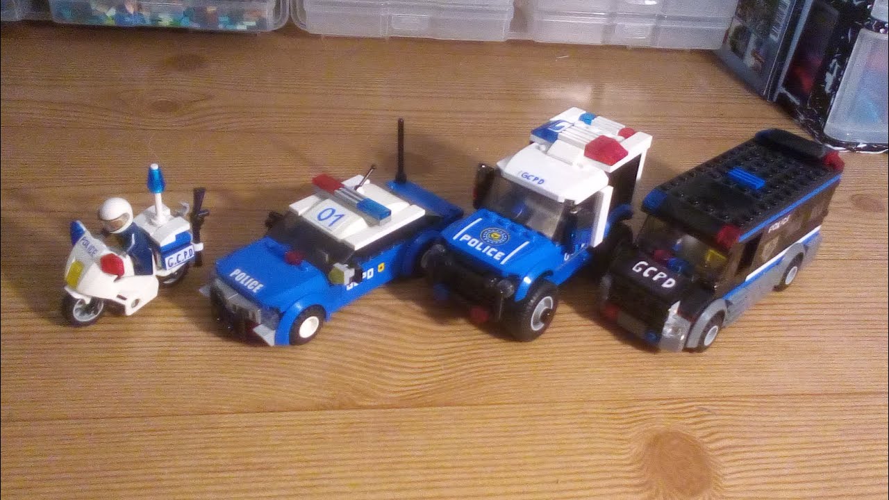 Custom Lego Batman G.C.P.D Vehicles showcase.