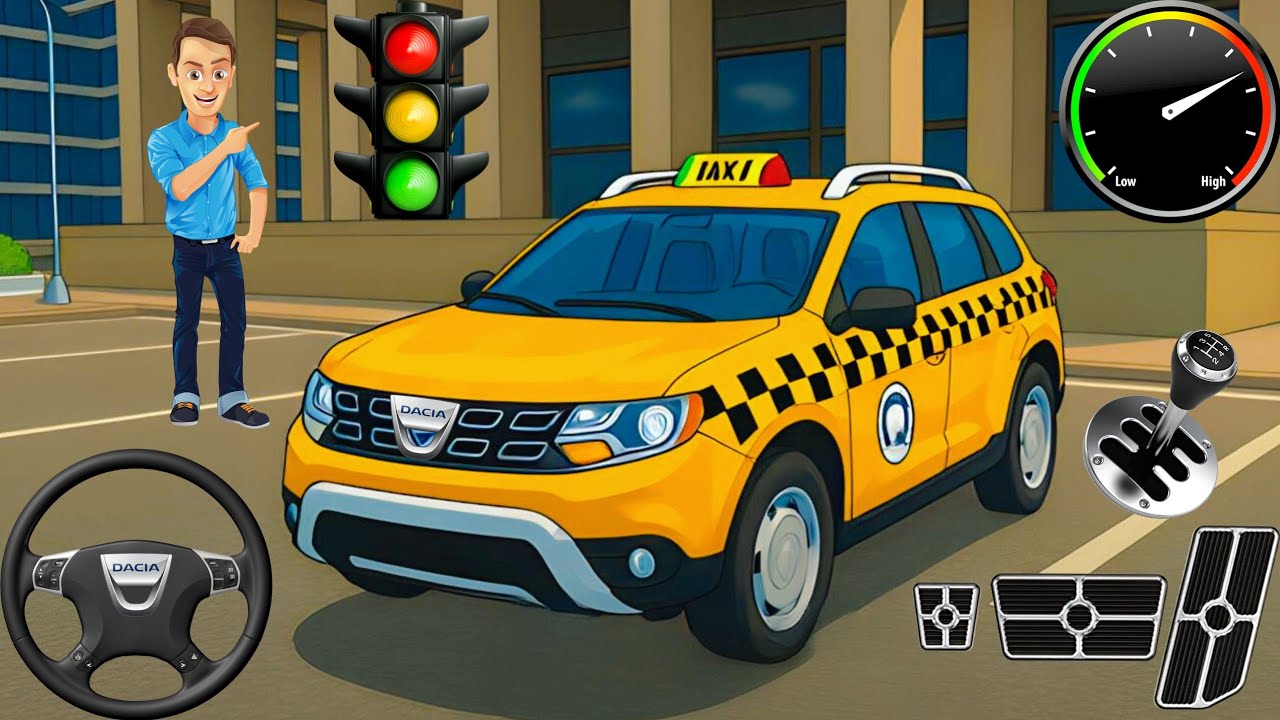 🚖 SUV 4x4 Dacia Duster Ticari Taksi 🚕 | En Gerçekçi Mobil Araba Simülasyon Oyunu (Android Gameplay)