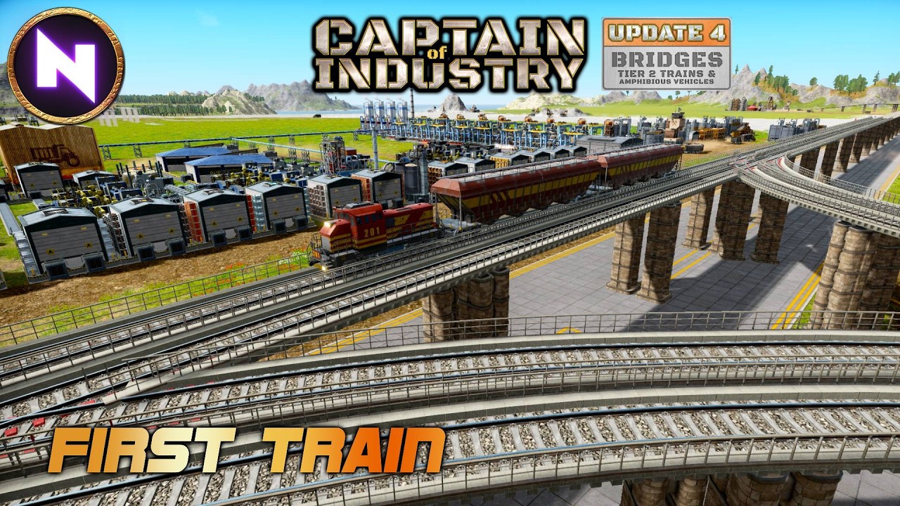 Overengineered Modular Elevated TRAIN NETWORK 🚂 | 10 | CAPTAIN OF INDUSTRY - Update 4