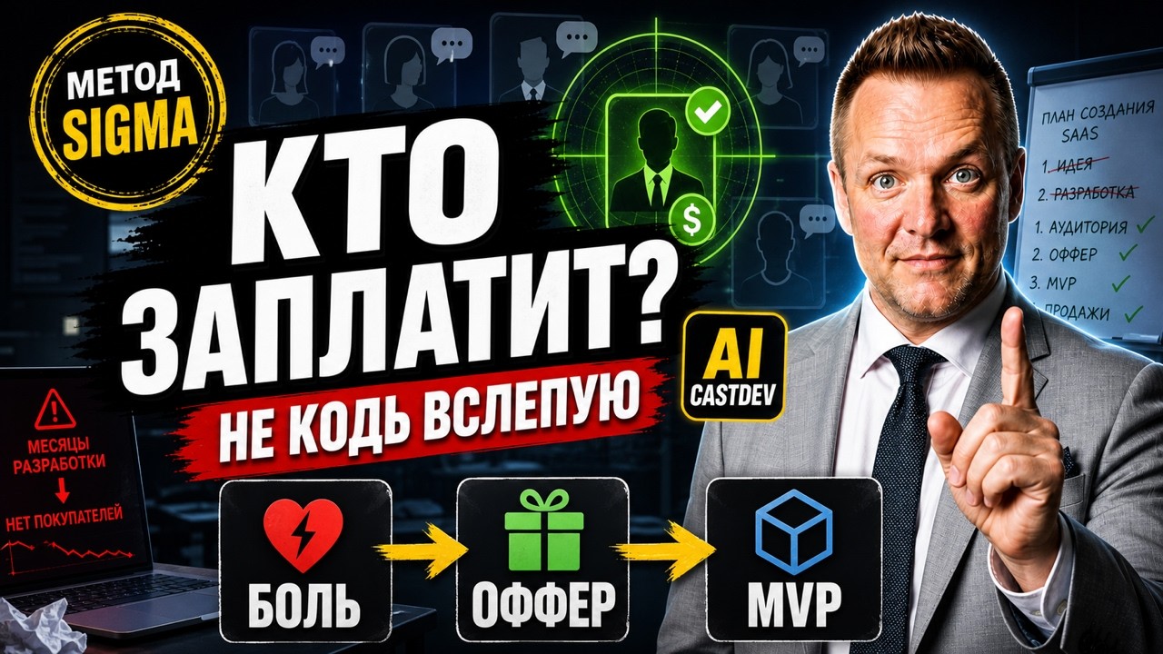 Как создать SaaS в 2026: AI CastDev, аудитория и оффер по методу SIGMA