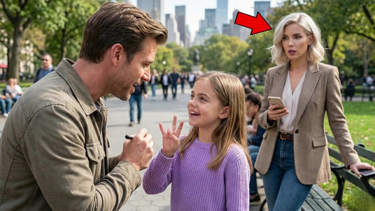 Billionaire Took Her Mute Daughter to a Park — Froze When Single Dad Spoke to Her in Sign Language