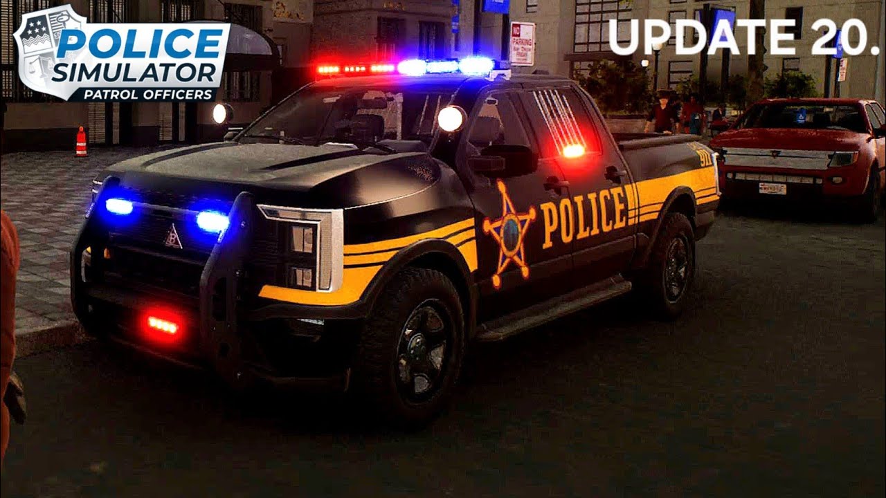 Update 20. New Vehicle And More Police Simulator patrol officers