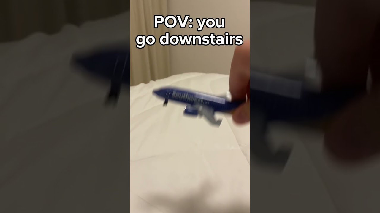 You go downstairs #aviation #planes #modelplanes get to 100 subs by  the end of this year