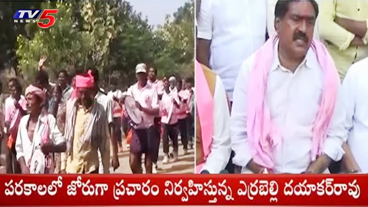TRS Candidate Errebelli Dayakar Rao Election Campaign in Palakurthy | TV5 News