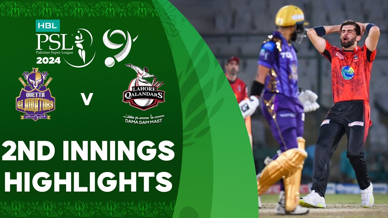 2nd Innings Highlights | Quetta Gladiators vs Lahore Qalandars | Match 28 | HBL PSL 9 | M1Z2U