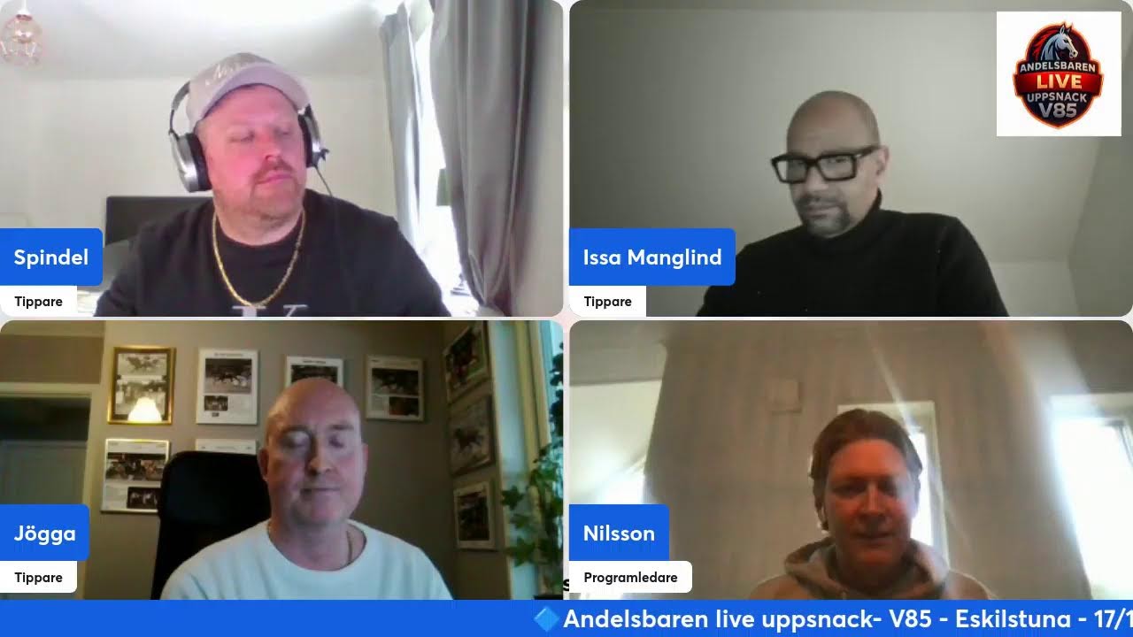 Andelsbaren live uppsnack - V85 Eskilstuna 17/1-26