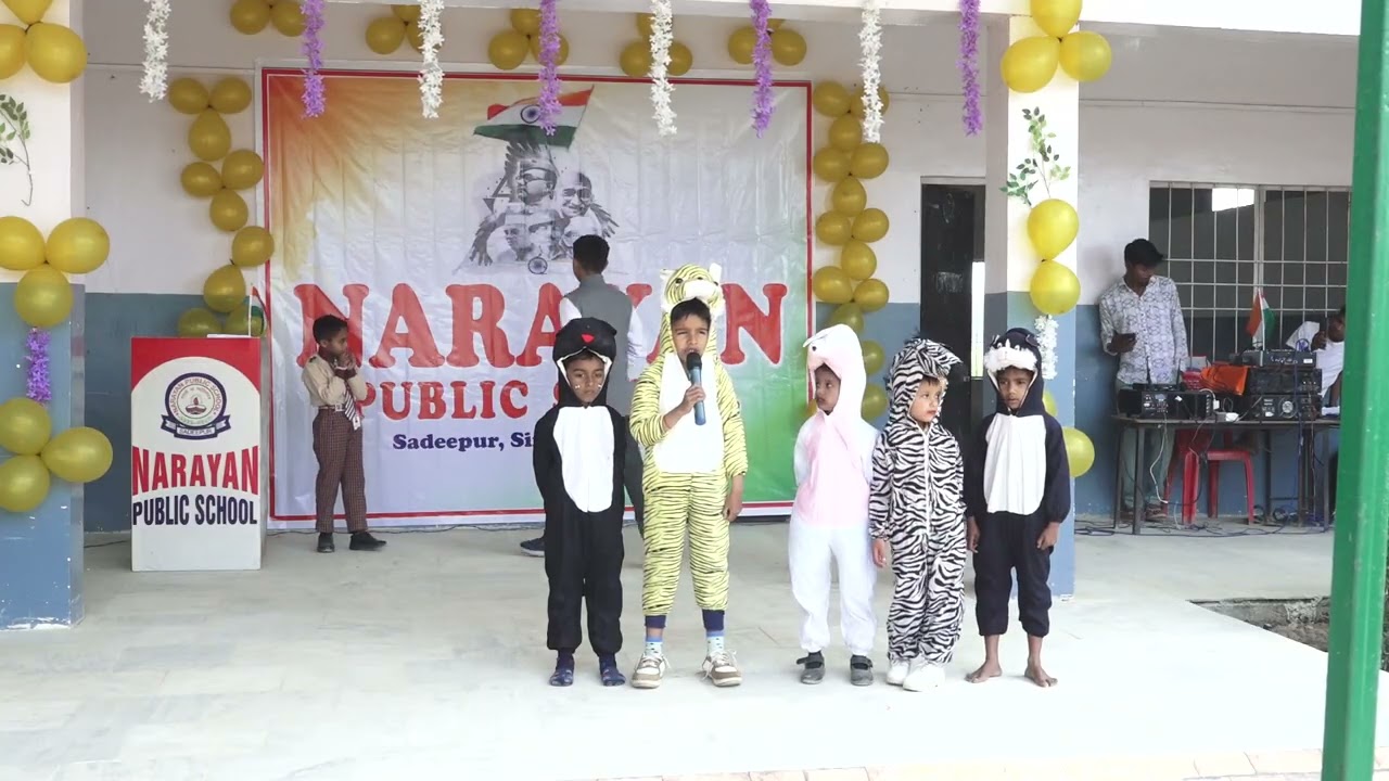Small Kids representing Animals