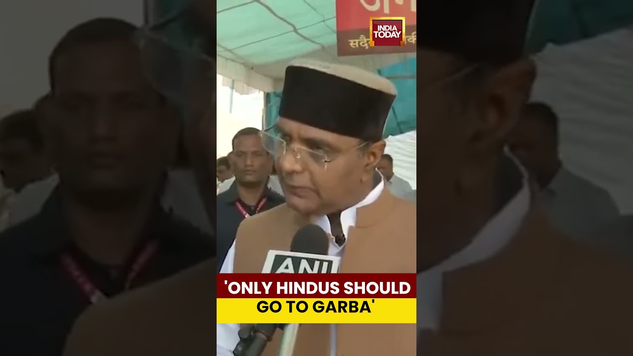 'Only Hindus Should Go To Garba' | #shorts #vishwassarang #mp #minister #madhyapradesh #navratri