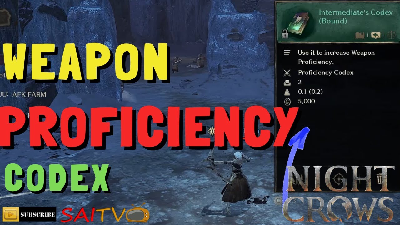 WEAPON PROFICIENCY CODEX | FREE TO PLAY PLAYER ONLY | NIGHT CROWS GLOBAL