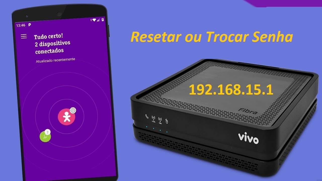 Vivo Fibra Troca de Senha Wi-Fi/Wireless Resete Modem Tutorial