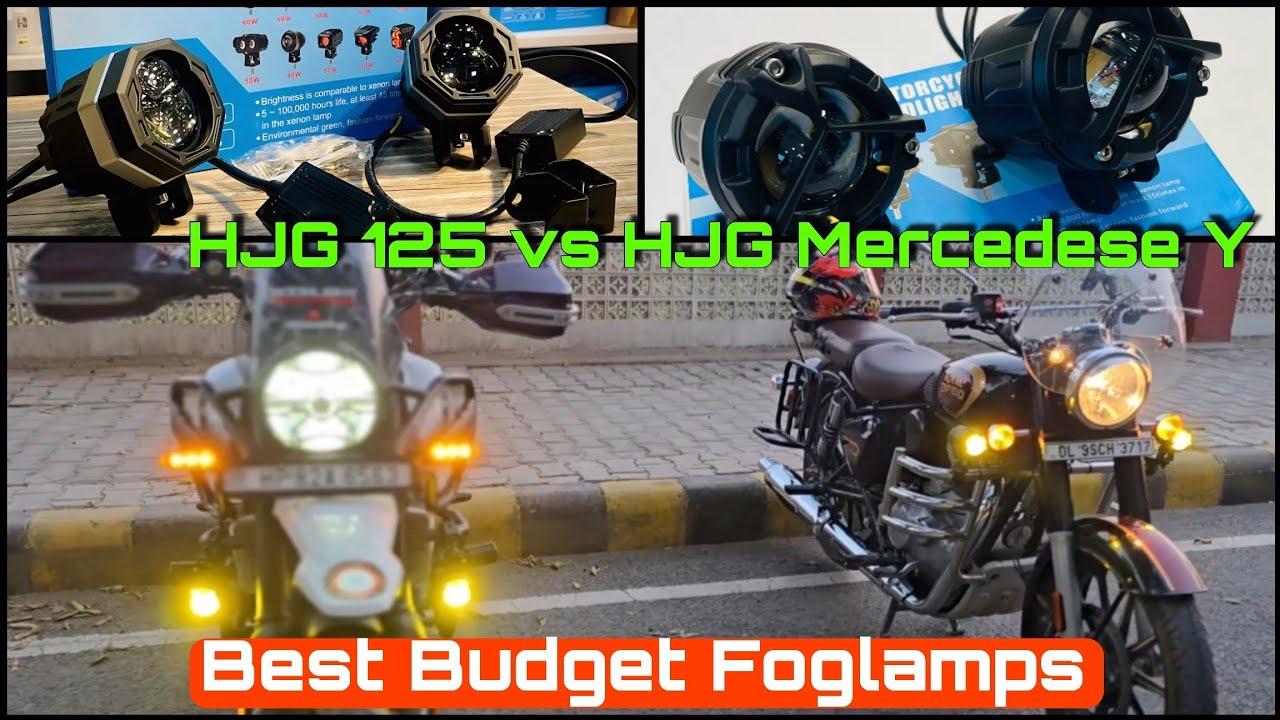 Best Budget Fog Lamps for Bike_No yellow filter required_LIUHJG 125 vs LIU HJG mercedese Y fog light