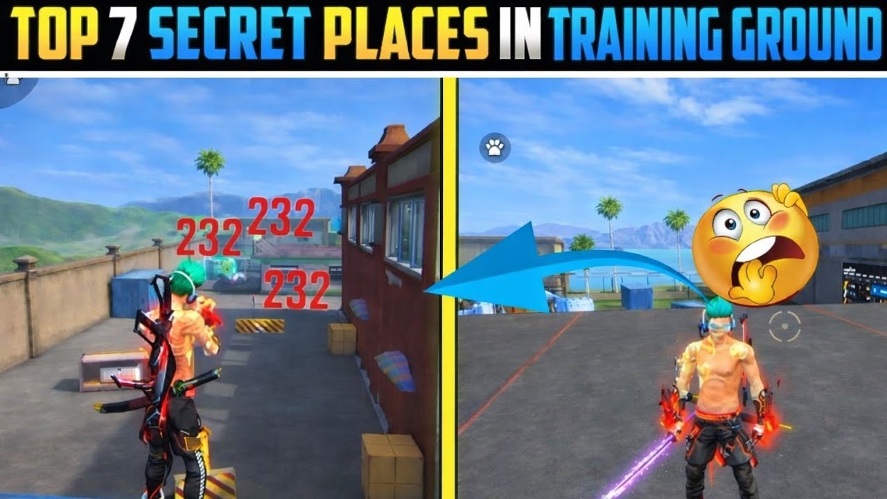Top 7 Secret Tricks & Hidden Places of Training Ground🔥 | Free Fire New Tricks