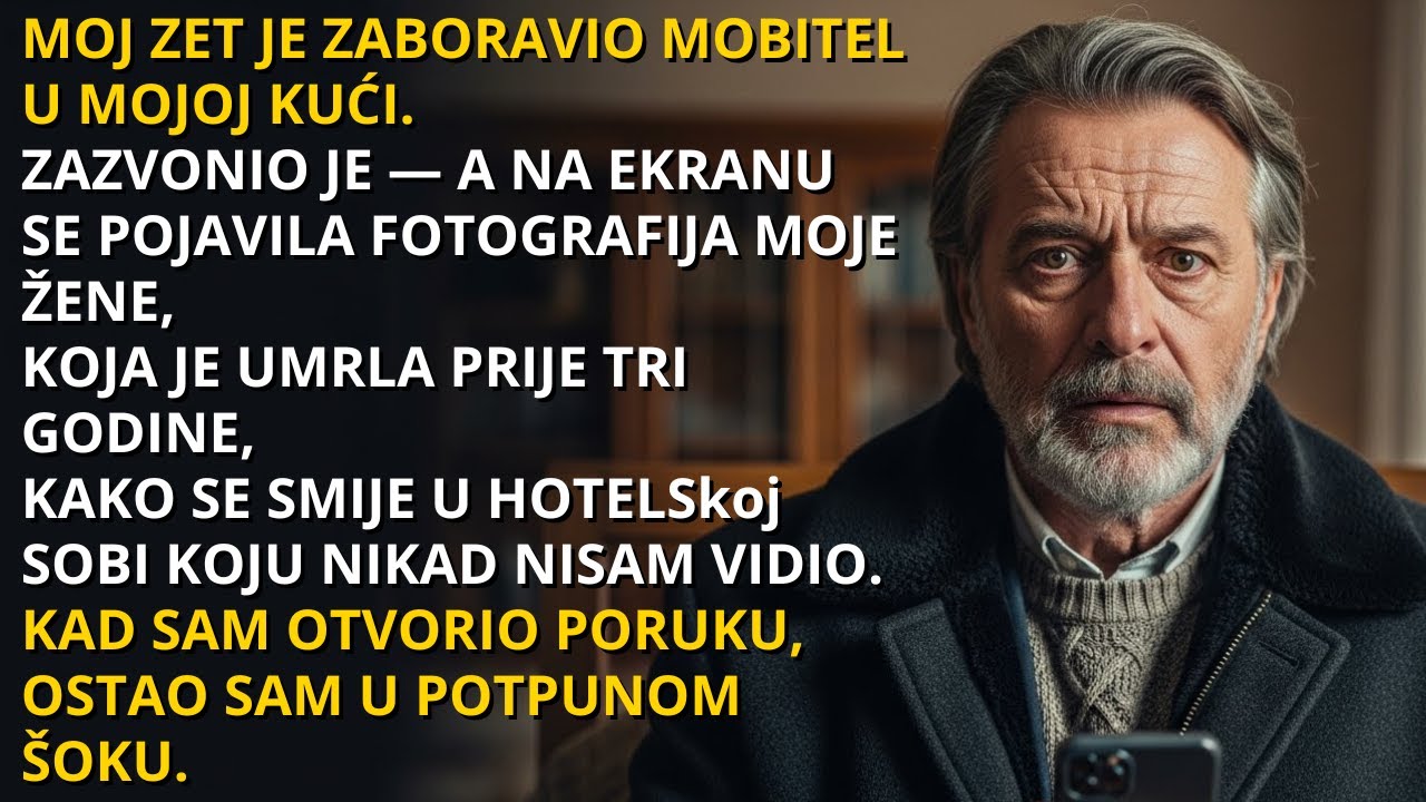 Zazvonio je mobitel mog zeta— na ekranu se pojavila fotografija moje žene koja je umrla prije godina