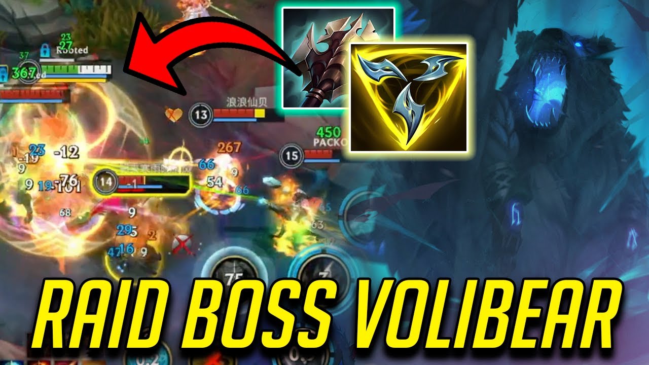 WILD RIFT VOLIBEAR MONSTER RAID BOSS BUILD COMEBACK WITH @TheDon_Moba