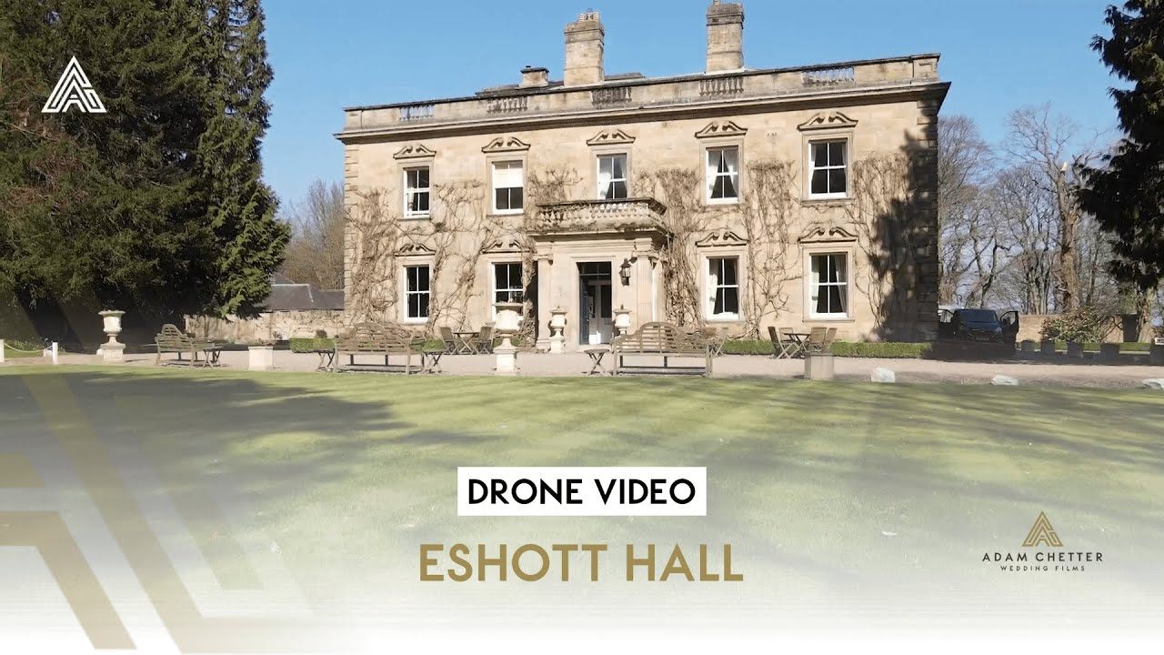 Eshott Hall Drone Video - Northumberland Countryside Wedding Venue - Aerial Footage