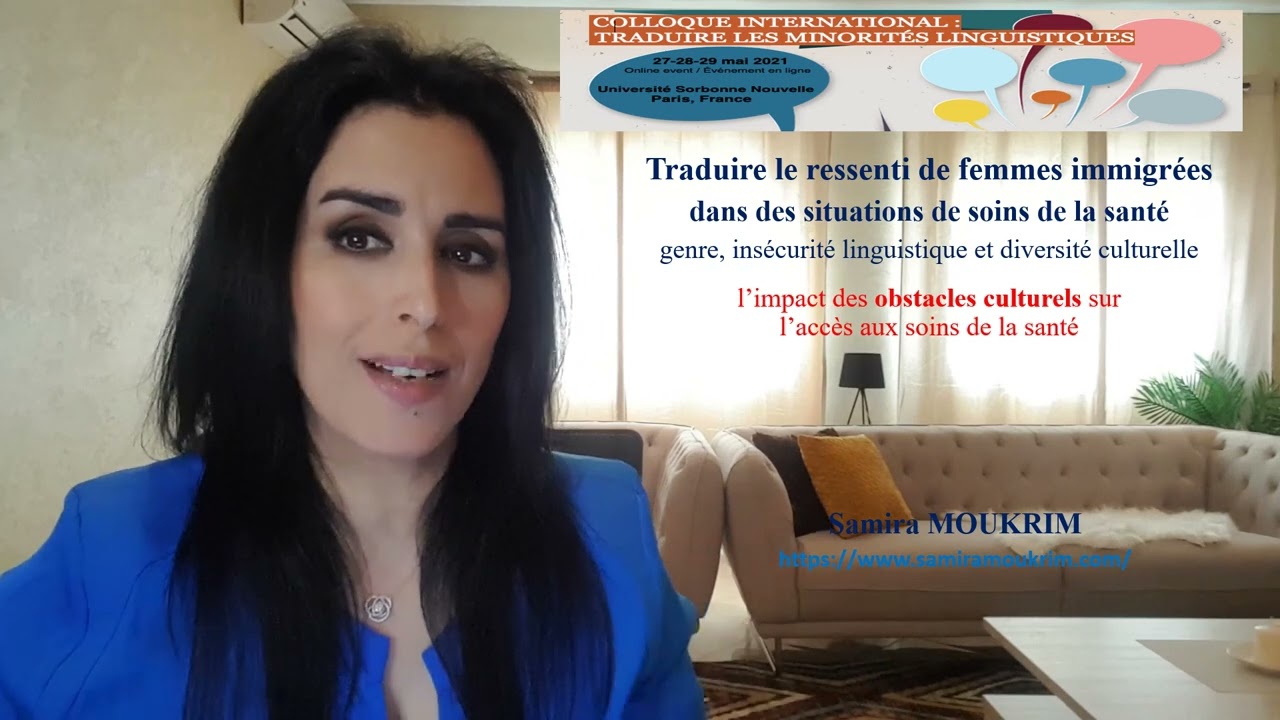 Dr Samira MOUKRIM _ Obstacles culturels _ Traduire ressenti Femmes immigrées