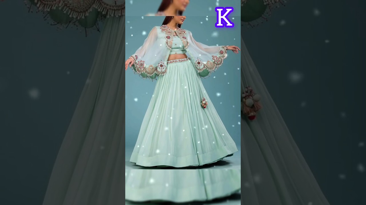 😍Latest Party Wear Lehenga🔥/Indo-Western unique Lehenga design💫#fashion#shorts#lehenga#lehengacholi