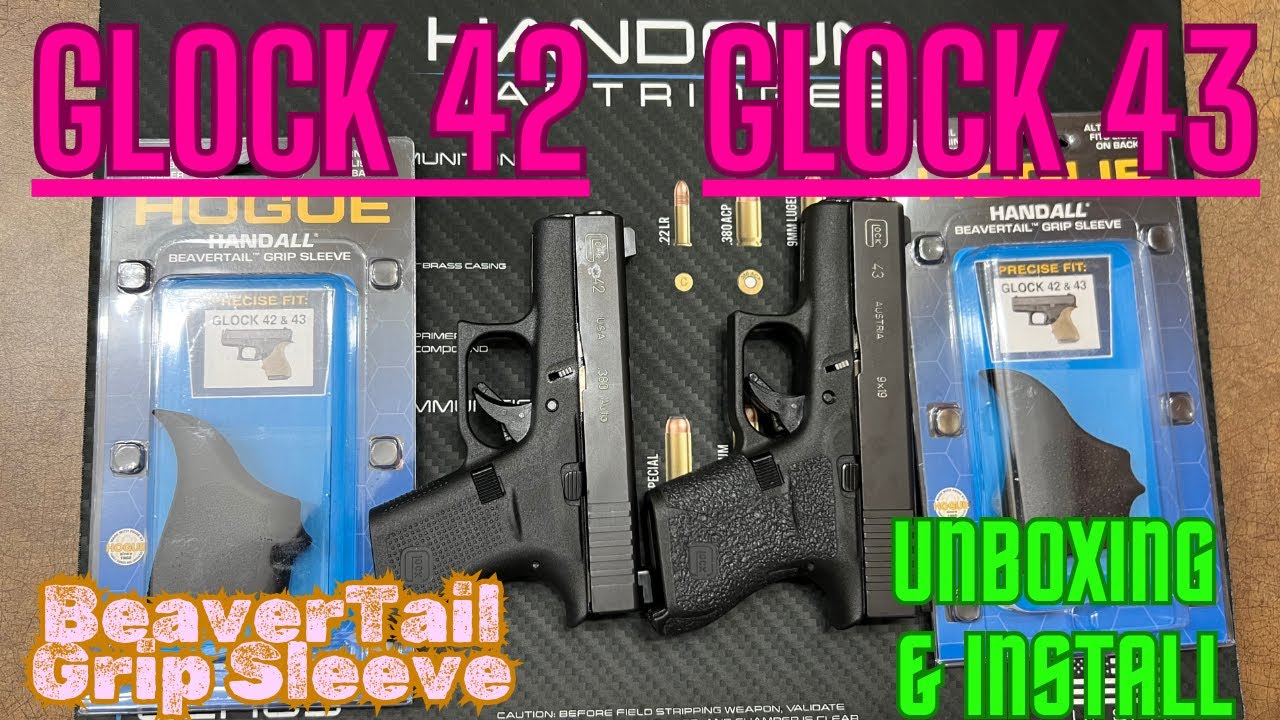 GLOCK 43 SLIM LINE / GLOCK 42 .380: GRIP SLEEVE UNBOXING/REVIEW/INSTALL- 