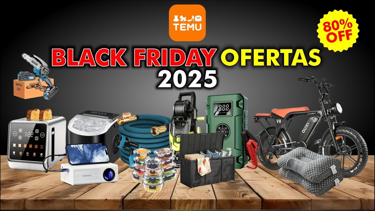 30 Grandes Ofertas de Temu en el Black Friday 2025